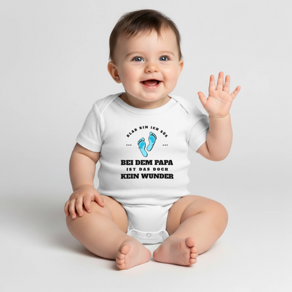 Baby Body "Klar bin ich süß bei dem Papa" - Weiß