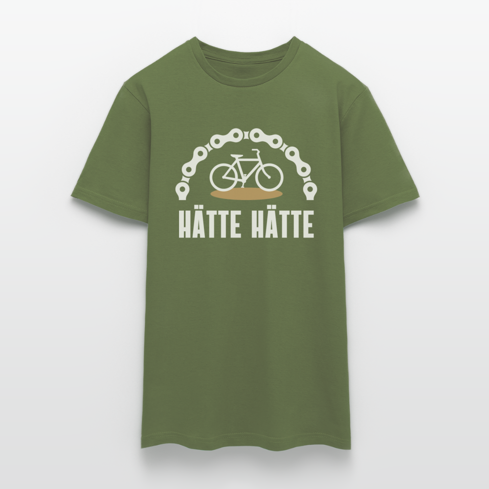 Männer T-Shirt "Hätte Hätte Fahrradkette" - Militärgrün