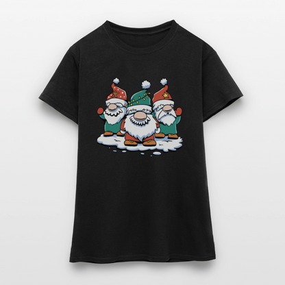 Frauen T-Shirt "Lustige Weihnachtswichtel" - Schwarz