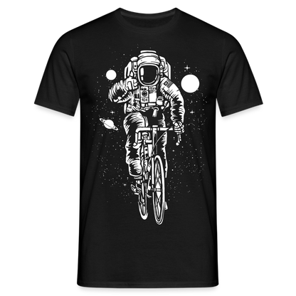 Männer Bio T-Shirt "Astronaut mit Fahrrad" - Schwarz