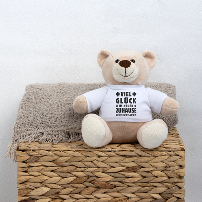 Teddy "Viel Glück im neuen Zuhause" - Weiß