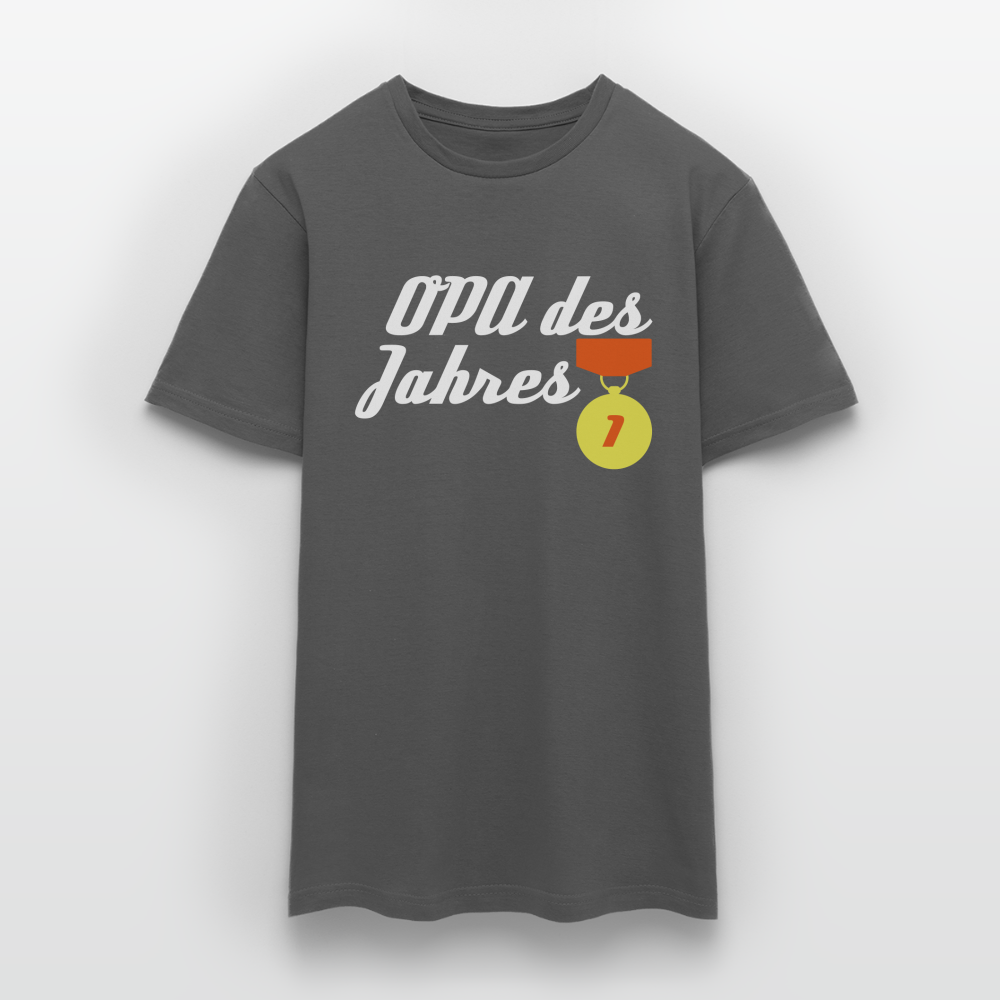 Männer T-Shirt "Opa des Jahres" - Anthrazit