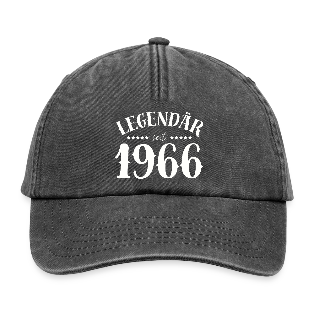 Vintage Cap "Legendär seit 1966" - Vintage Schwarz
