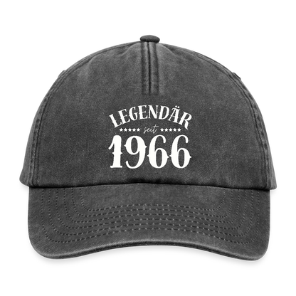 Vintage Cap "Legendär seit 1966" - Vintage Schwarz