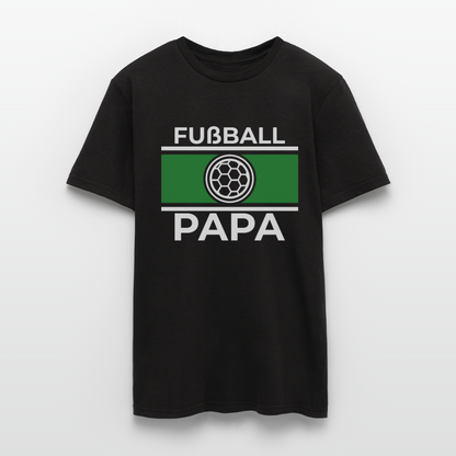 Männer T-Shirt "Fußball Papa" - Schwarz