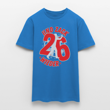 Männer T-Shirt "Und zack - wieder 26" - Royalblau