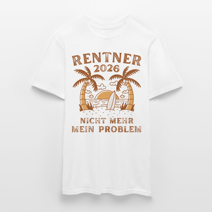 Männer T-Shirt "Rentner 2026 - Nicht mehr mein Problem" - Weiß