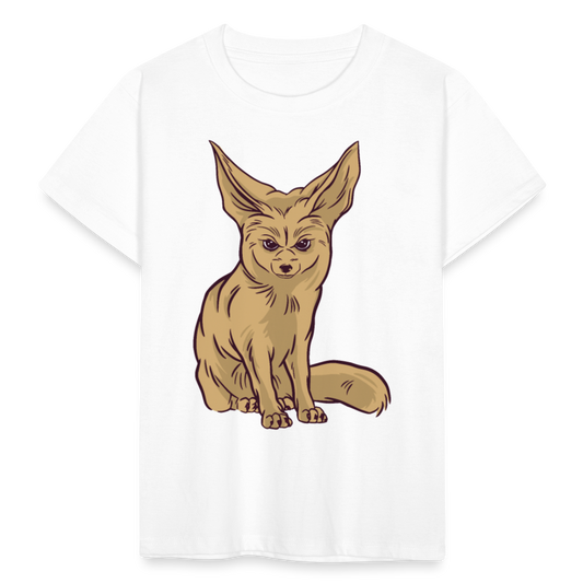 Kinder T-Shirt "Böse schauender Fuchs" - Weiß