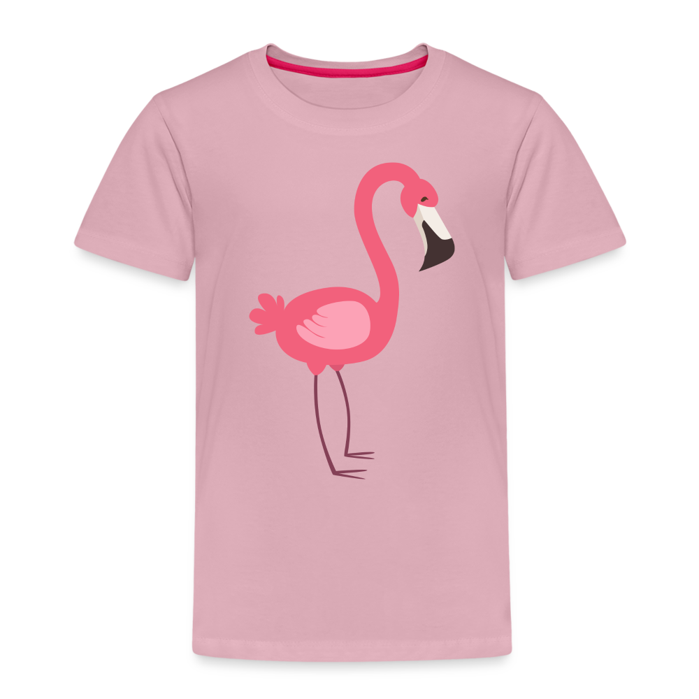 Kinder Premium T-Shirt "Toller Flamingo" - Hellrosa