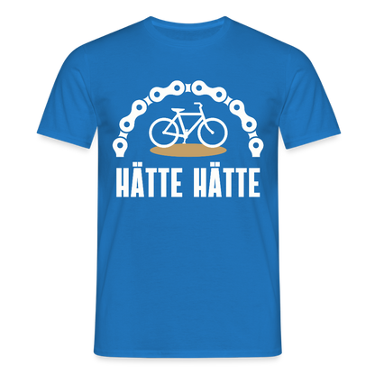Männer T-Shirt "Hätte Hätte Fahrradkette" - Royalblau