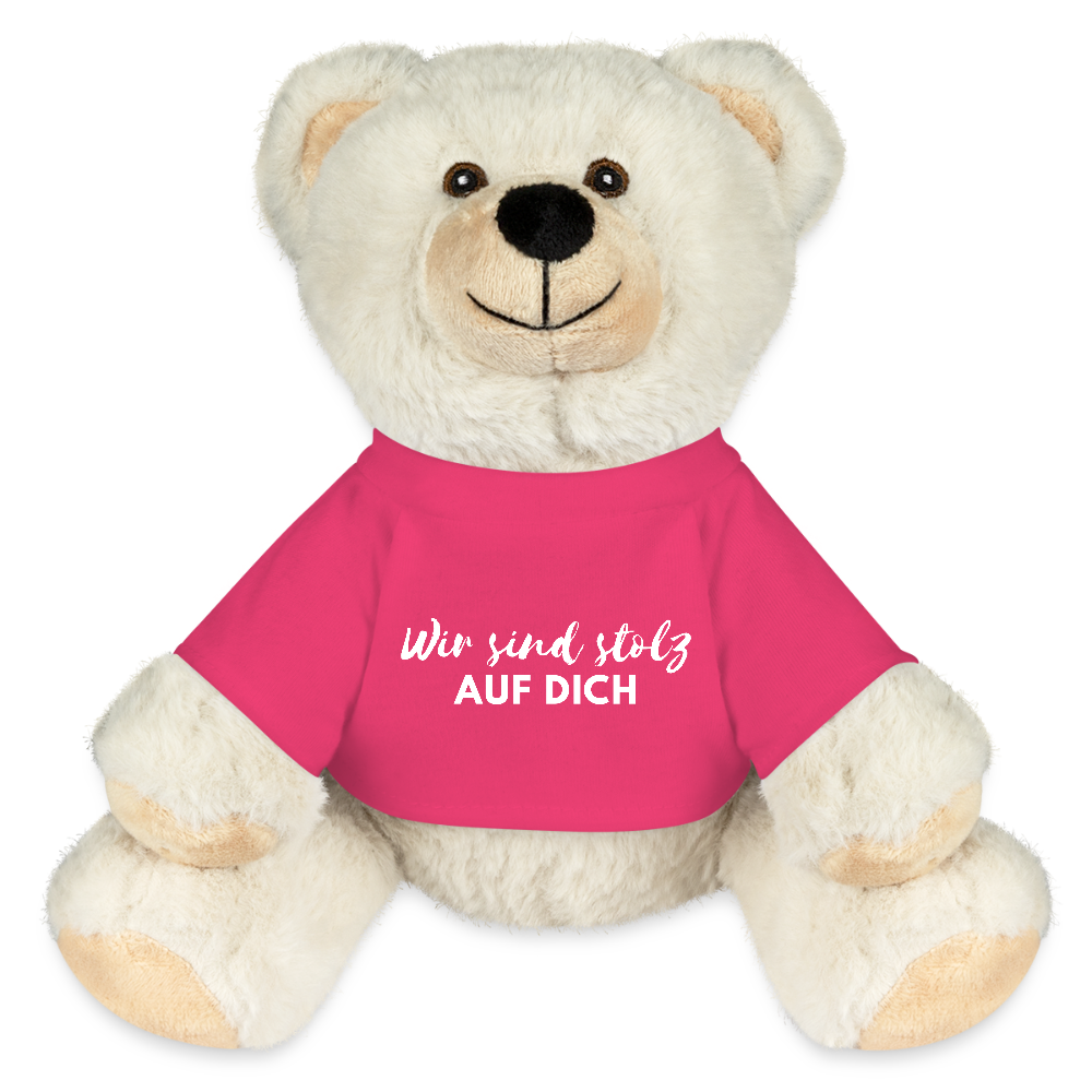 Teddybär "Wir sind stolz auf dich" - Pink