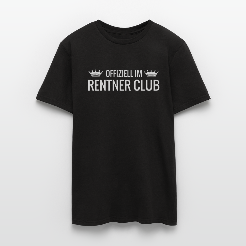 T-Shirt "Offiziell im Rentner Club" - Schwarz