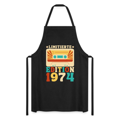 Kochschürze "Limitierte Edition seit 1972" (Retro-Stil) - Schwarz