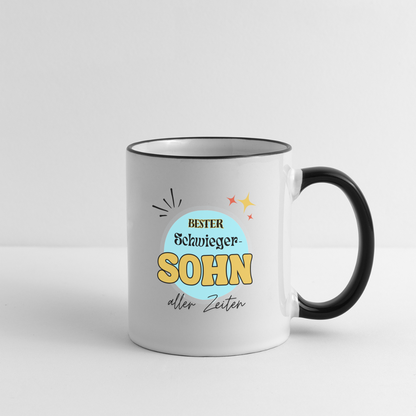 Tasse "Bester Schwiegersohn aller Zeiten" - Weiß/Schwarz