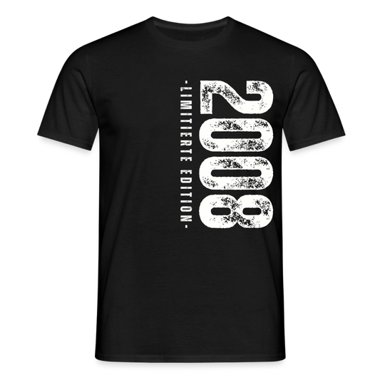 Männer T-Shirt "2008 - Limitierte Edition" - Schwarz