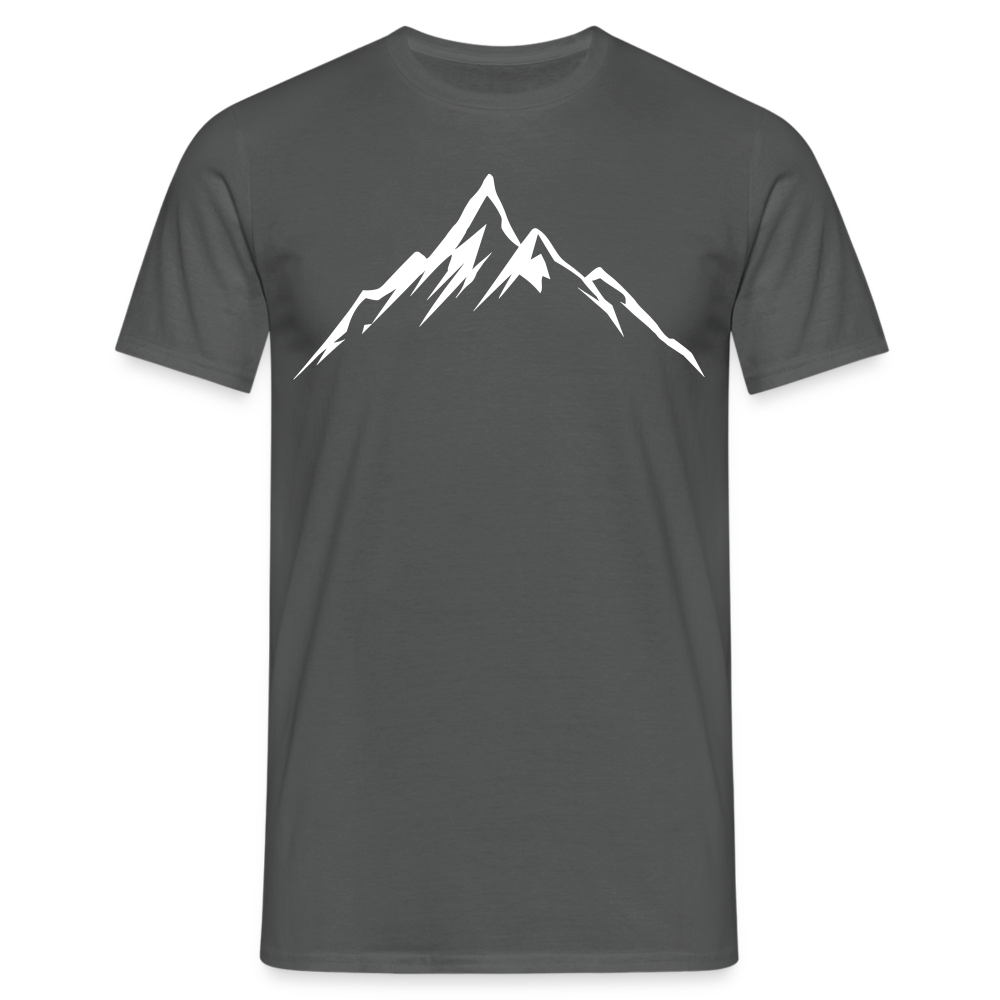 Männer T-Shirt "Einfache Berge" - Anthrazit