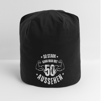 Mütze "So stark kann man mit 50 aussehen" - Schwarz