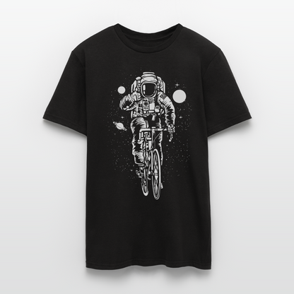 Männer Bio T-Shirt "Astronaut mit Fahrrad" - Schwarz