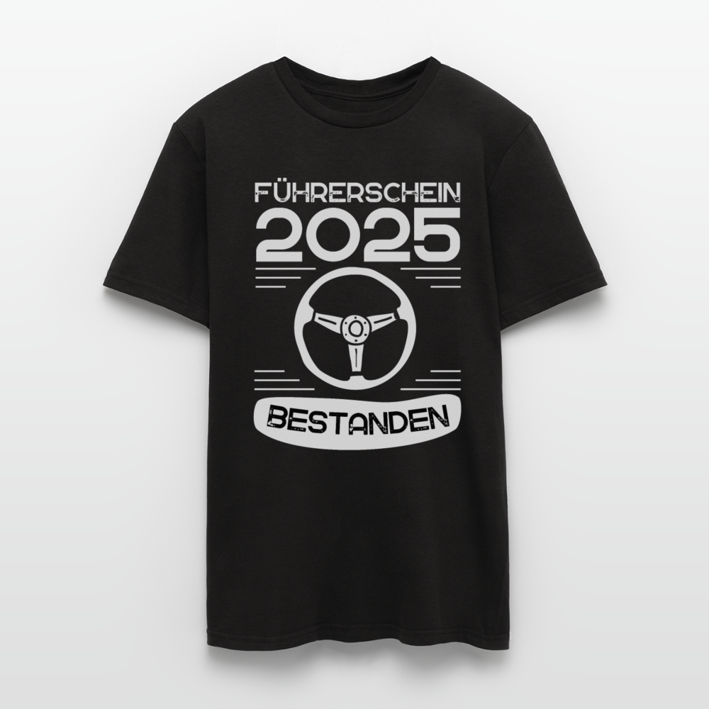 Männer T-Shirt "Führerschein 20245 bestanden" Nr.1 - Schwarz