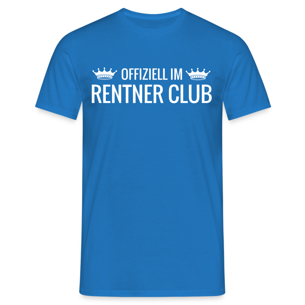 T-Shirt "Offiziell im Rentner Club" - Royalblau