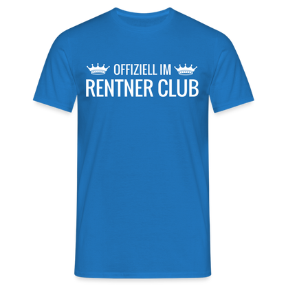 T-Shirt "Offiziell im Rentner Club" - Royalblau