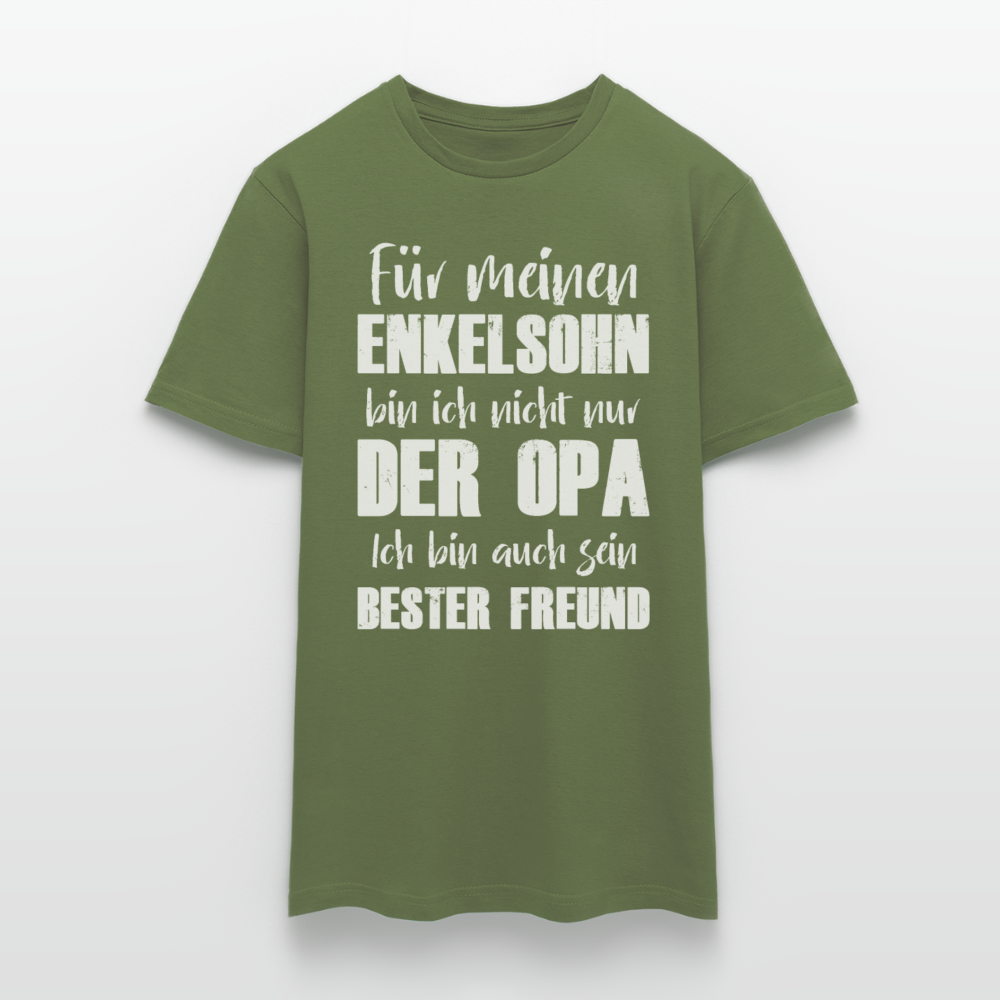 Männer T-Shirt "Für meinen Enkelsohn bin ich nicht nur der Opa" - Militärgrün