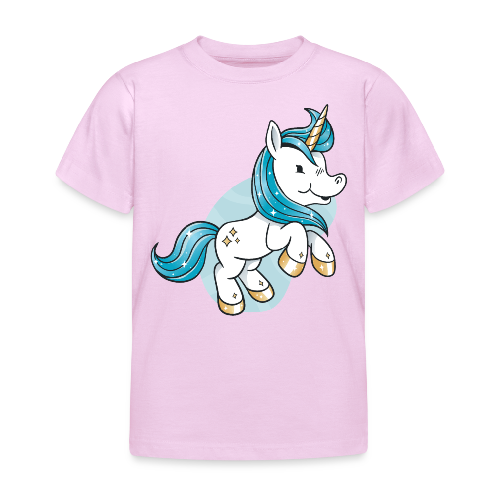 Kinder T-Shirt "Süßes Einhorn" - Hellrosa