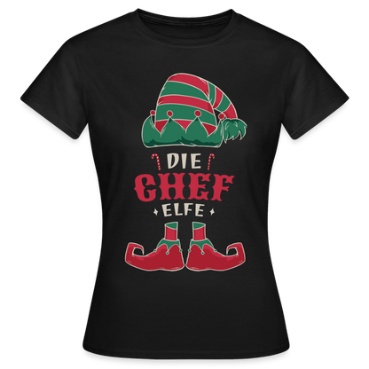 Weihnachtsshirt Damen lustig "Chef Elfe"