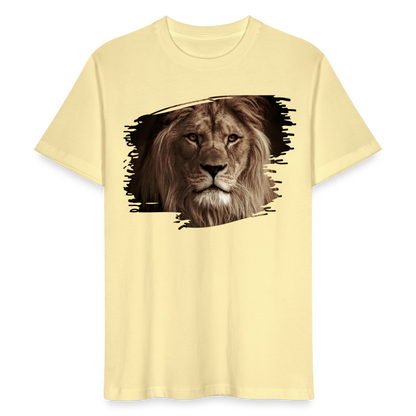 Unisex Bio-T-Shirt "Realistischer Löwe" - Creme