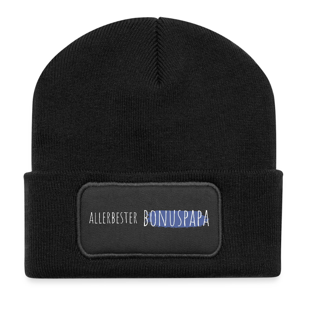 Beanie "Allerbester Bonuspapa" - Schwarz