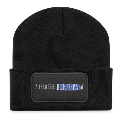 Beanie "Allerbester Bonuspapa" - Schwarz