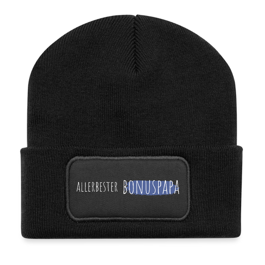 Beanie "Allerbester Bonuspapa" - Schwarz