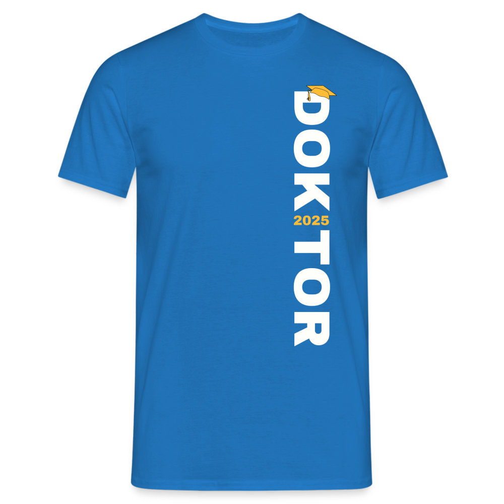 Männer T-Shirt "Doktor 2025" (Schriftzug) - Royalblau