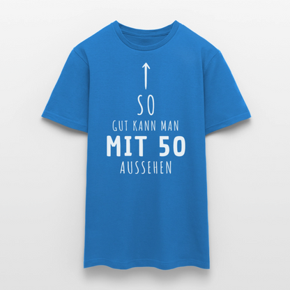 Männer T-Shirt "So gut kann man mit 50 aussehen" - Royalblau
