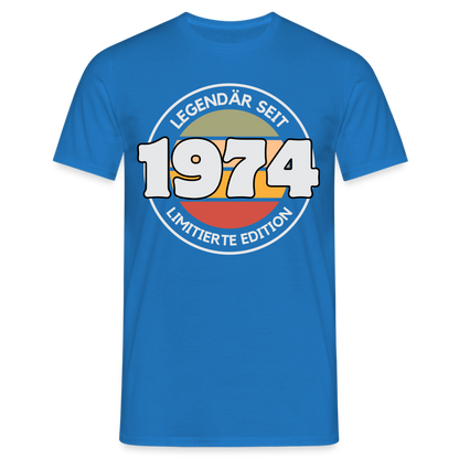 Männer T-Shirt "Legendär seit 1974 - Limitierte Edition" - Royalblau