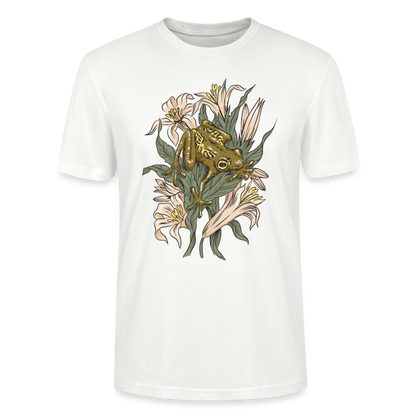 Unisex Bio-T-Shirt "Frosch in der Natur" - Weiß