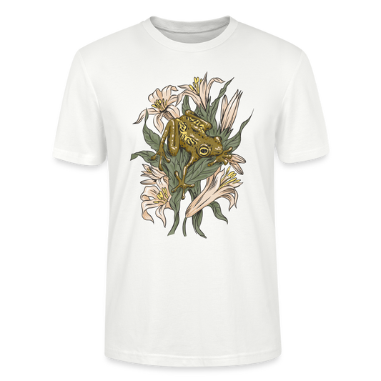 Unisex Bio-T-Shirt "Frosch in der Natur" - Weiß