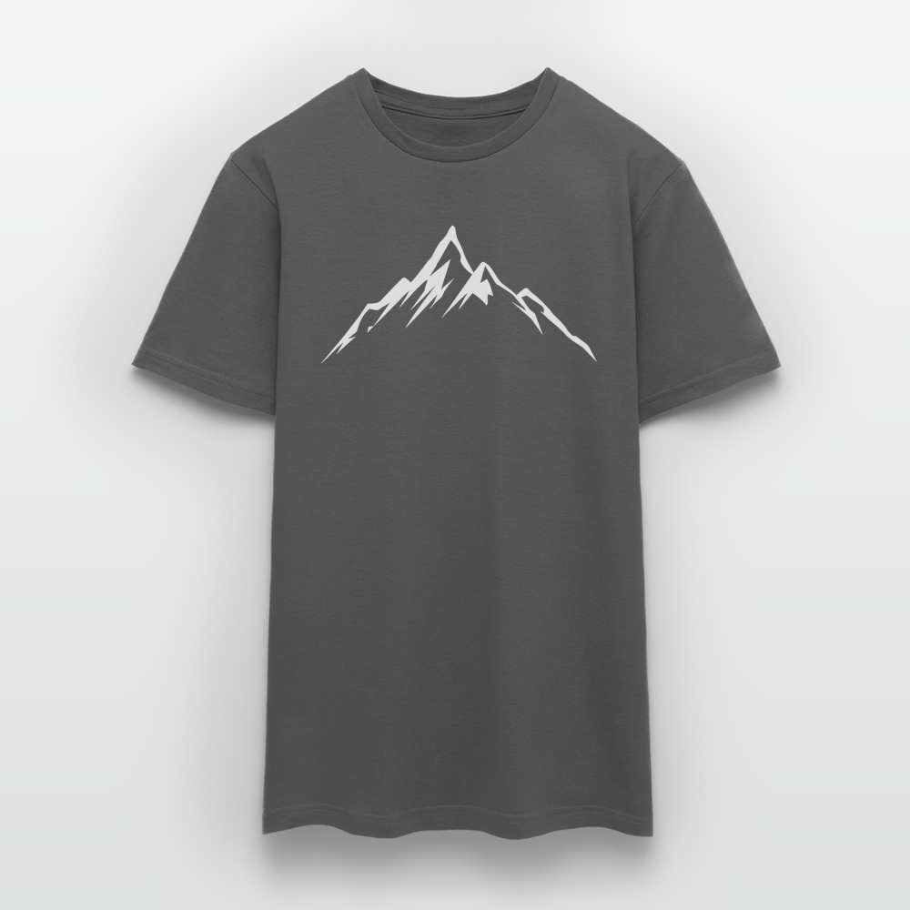 Männer T-Shirt "Einfache Berge" - Anthrazit