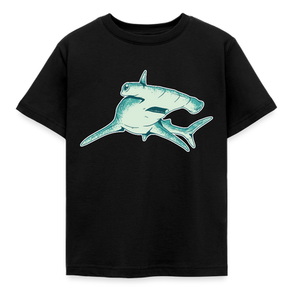 Kinder T-Shirt "Hammerhai" - Schwarz