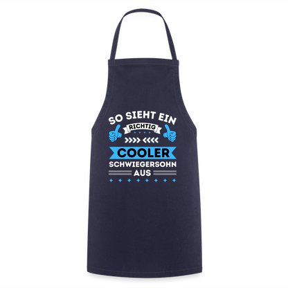 Kochschürze "So sieht ein richtig cooler Schwiegersohn aus" - Navy