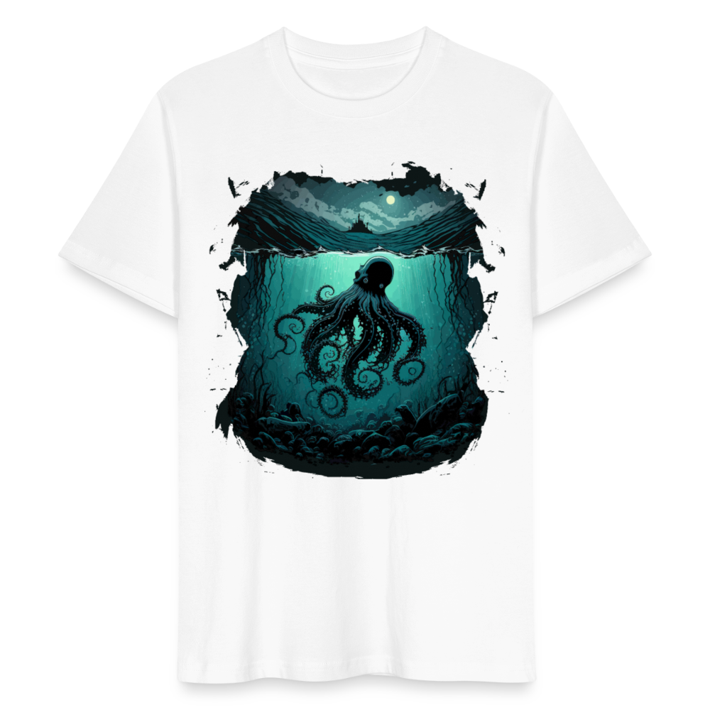 Unisex Bio-T-Shirt "Oktopus" - Weiß