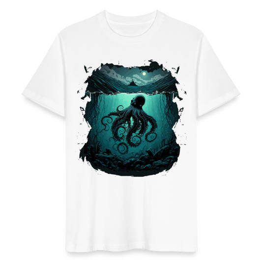 Unisex Bio-T-Shirt "Oktopus" - Weiß