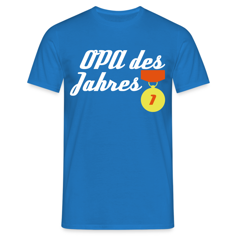 Männer T-Shirt "Opa des Jahres" - Royalblau