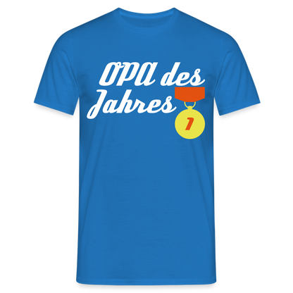 Männer T-Shirt "Opa des Jahres" - Royalblau