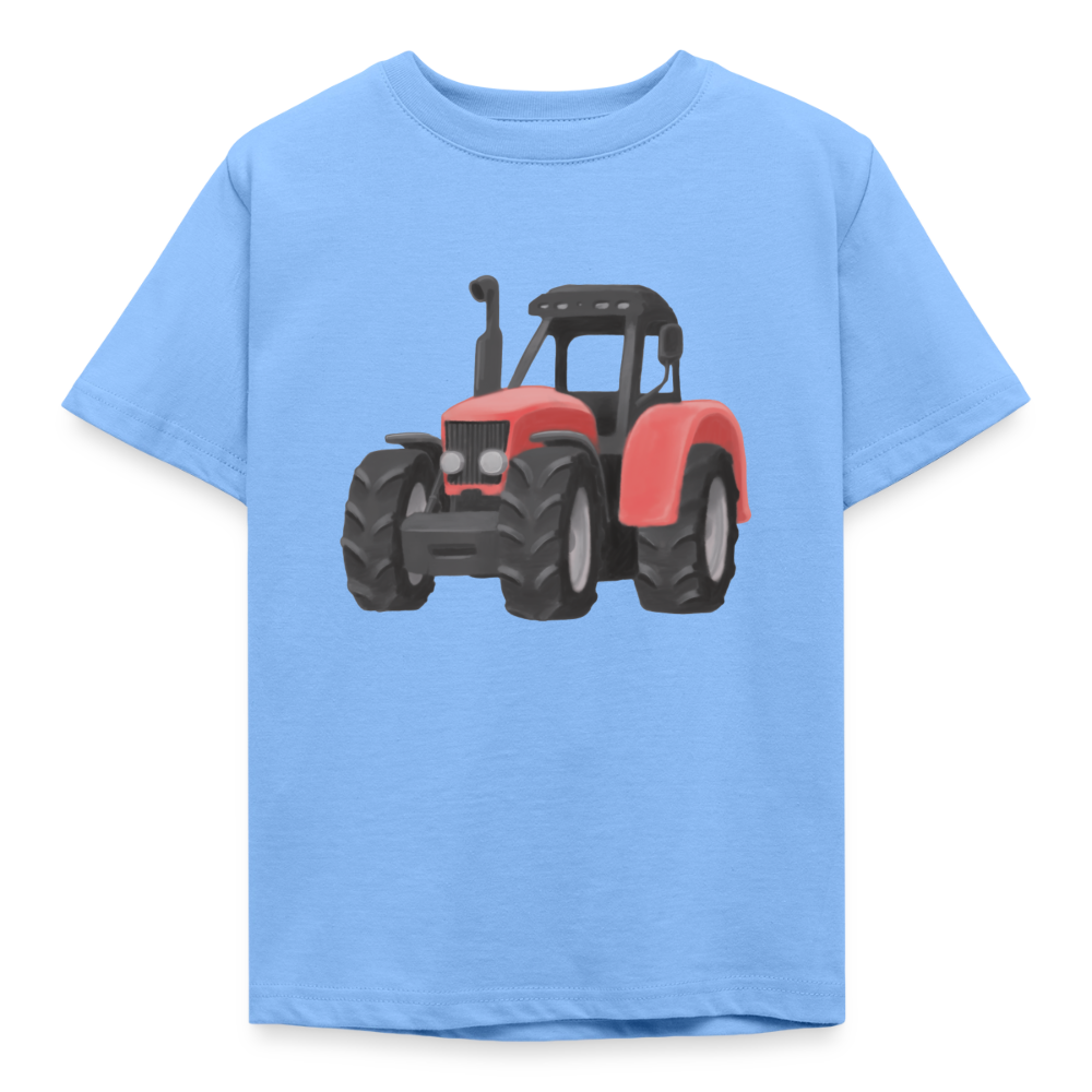 Kinder T-Shirt "Traktor im Wasserfarben-Stil" - Himmelblau