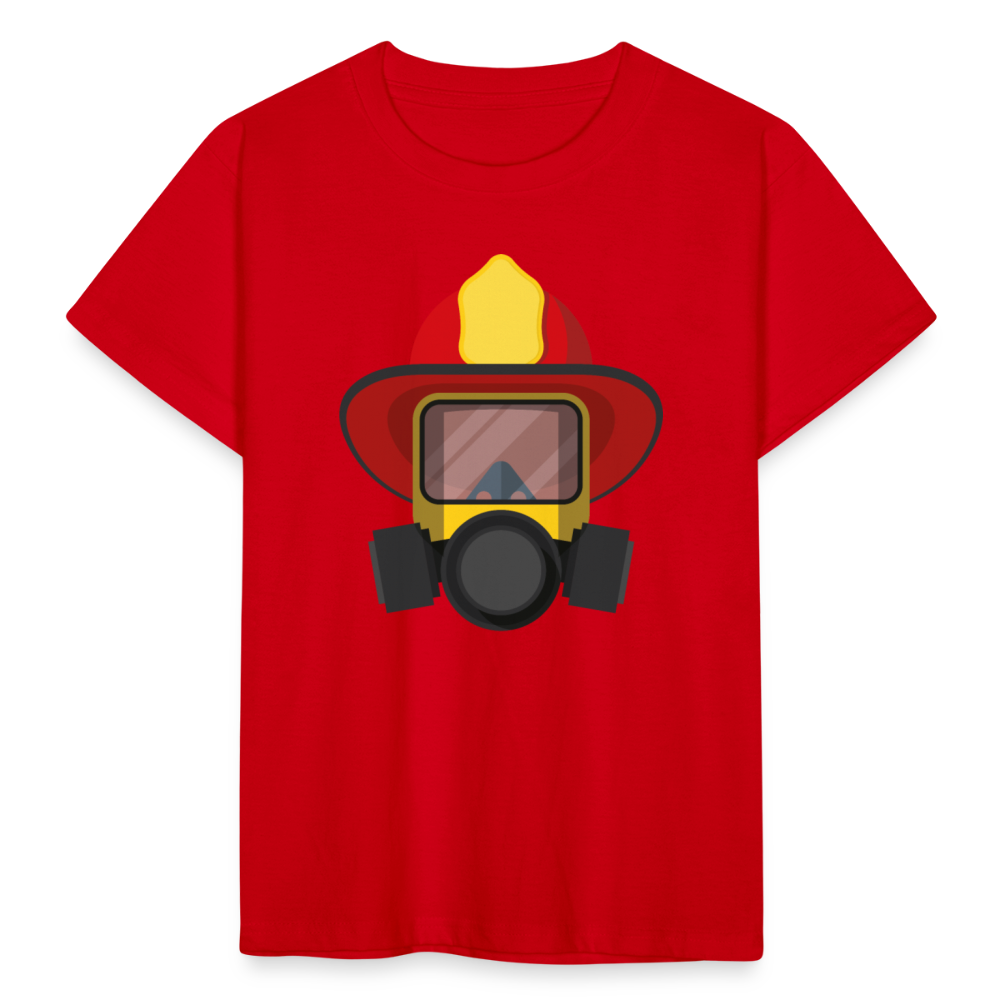 Kinder T-Shirt "Feuerwehr-Helm" - Rot