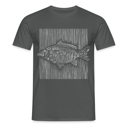 Männer T-Shirt "Karpfen" - Anthrazit