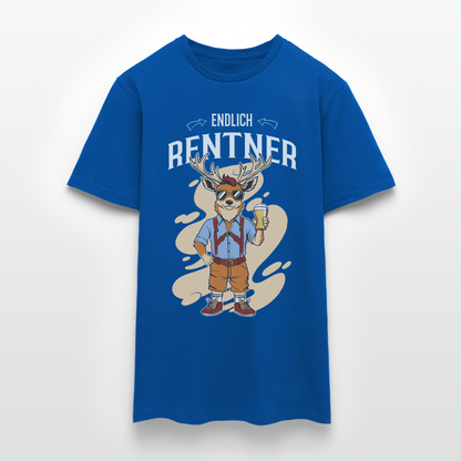 Männer T-Shirt "Endlich Rentner" (Weihnachtsmotiv) - Royalblau