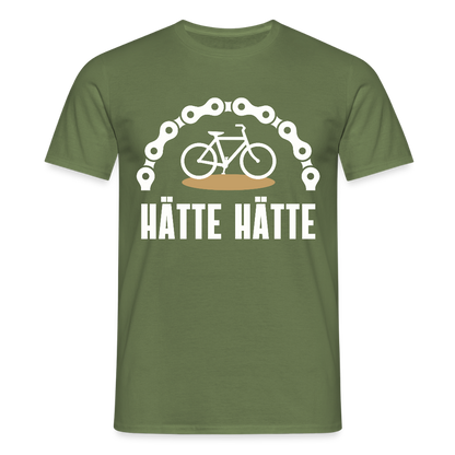 Männer T-Shirt "Hätte Hätte Fahrradkette" - Militärgrün