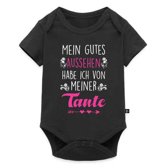 Baby Body "Mein gutes Aussehen habe ich von meiner Tante" - Schwarz
